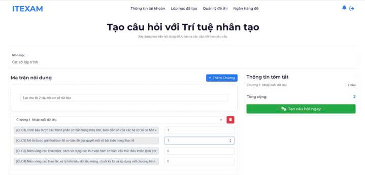 Soạn câu hỏi bằng AI